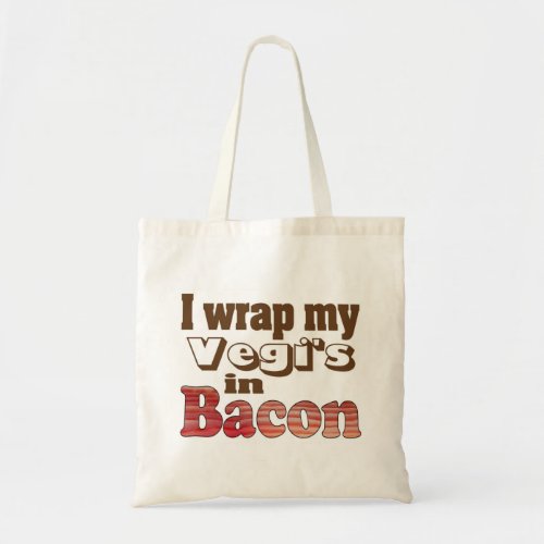 Vegi Wrapped Bacon Tote Bag