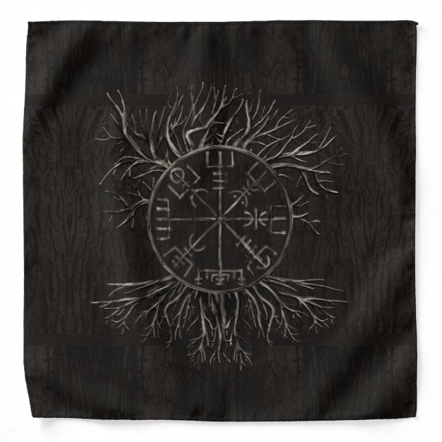 Vegvisir and Tree of life Yggdrasil Bandana (Front)