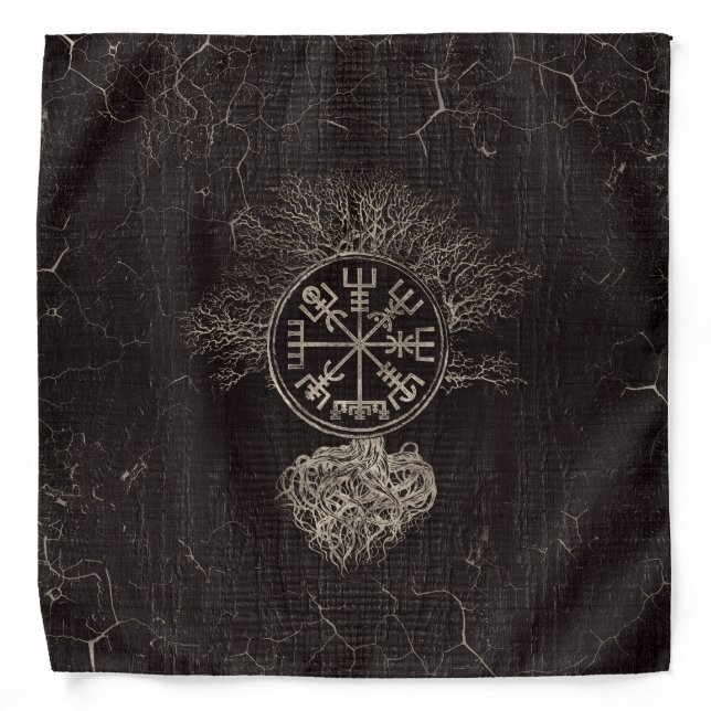 Vegvisir  and Tree of life  -Yggdrasil Bandana (Front)