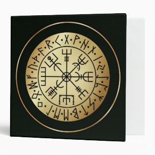 Vegvisir Compass: Guiding Runes of Iceland 3 Ring Binder