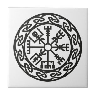 Vegvísir, Iceland, Traveler's Charm, Protection Tile