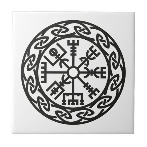 Vegvsir Iceland Travelers Charm Protection Tile