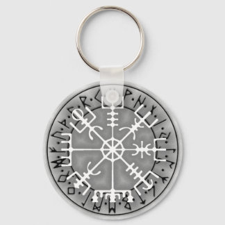 Vegvísir Icelandic magical amulet stave Keychain