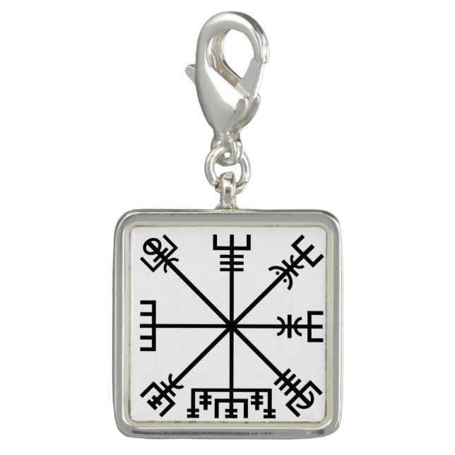 Vegvisir Icelandic Protection Staves Sigil Charm (Front)