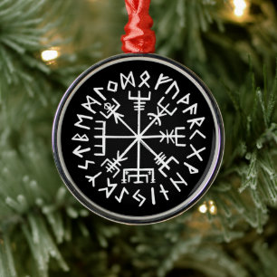 Vegvisir metal ornament