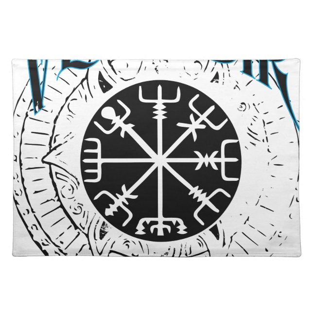 vegvisir nordic pathfinder compass cloth placemat (Front)