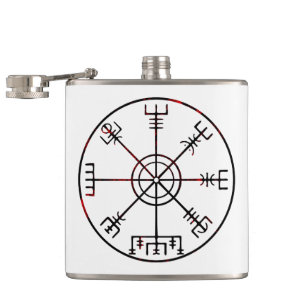 Vegvisir runic compass flask