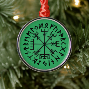 Vegvisir Symbol Metal Ornament
