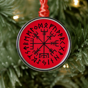 Vegvisir Symbol Metal Ornament