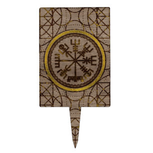 Vegvisir. The Magic Navigation Viking Compass Cake Topper