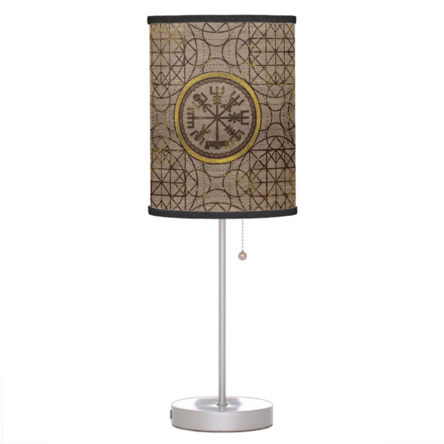 Vegvisir. The Magic Navigation Viking Compass Table Lamp (Left)