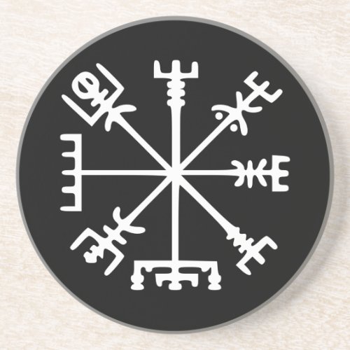 Vegvsir Viking Compass Coaster
