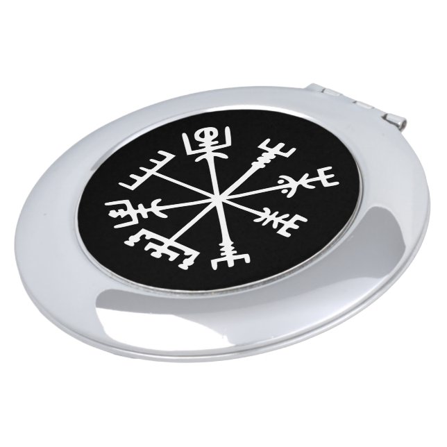 Vegvísir (Viking Compass) Compact Mirror (Turned)
