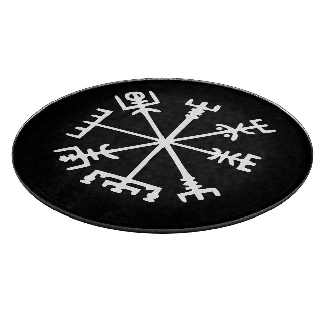 Vegvísir (Viking Compass) Cutting Board (Corner)