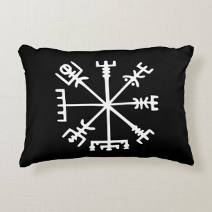 Vegvísir (Viking Compass) Decorative Pillow