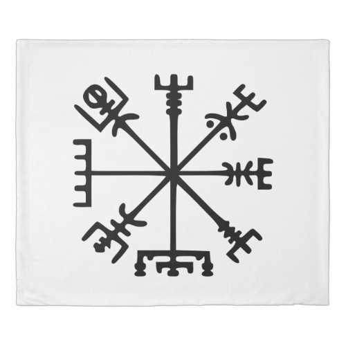 Vegvsir Viking Compass Duvet Cover