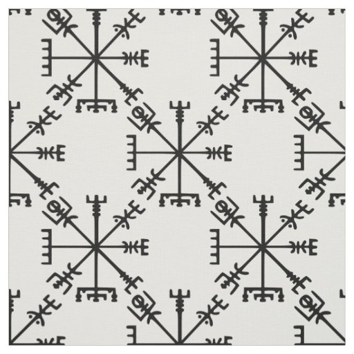 Vegvísir (Viking Compass) Fabric