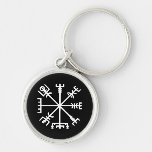 Vegvsir Viking Compass Keychain