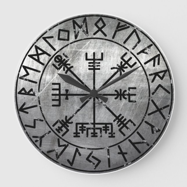 Vegvisir Viking Compass Large Clock (Front)
