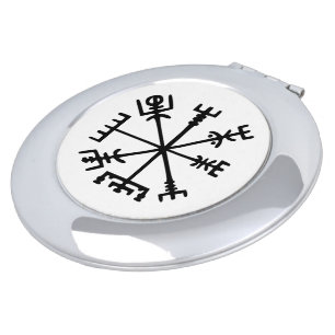 Vegvísir (Viking Compass) Mirror For Makeup