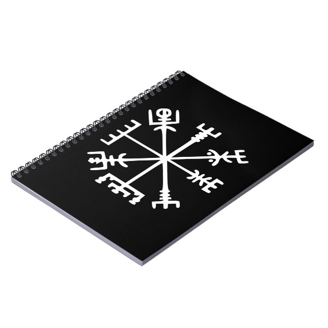 Vegvísir (Viking Compass) Notebook (Left Side)