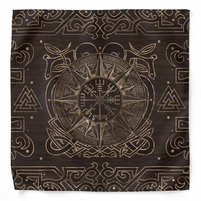 Vegvisir - Viking Compass Ornament Bandana (Front)