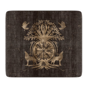 Vegvisir - Viking Compass Ornament Cutting Board