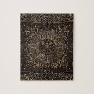 Vegvisir - Viking Compass Ornament Jigsaw Puzzle