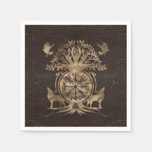 Vegvisir - Viking Compass Ornament Napkins