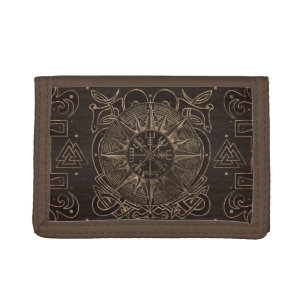 Vegvisir - Viking Compass Ornament Trifold Wallet