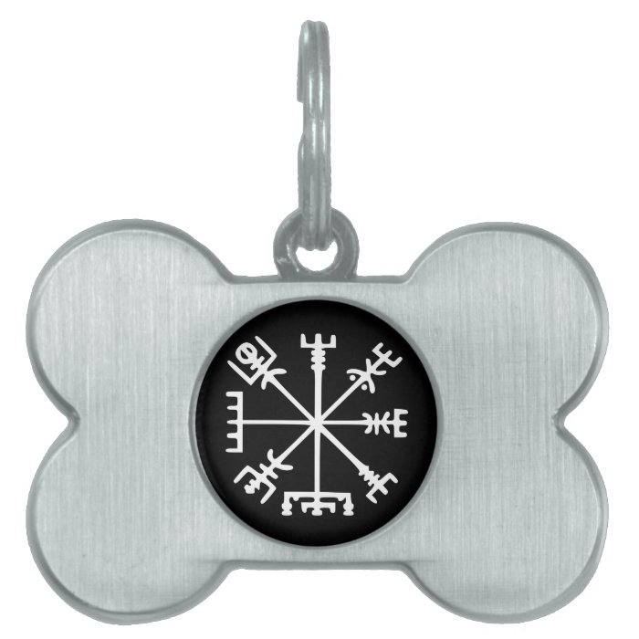 Vegvísir (Viking Compass) Pet Name Tags