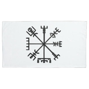 Vegvísir (Viking Compass) Pillow Case