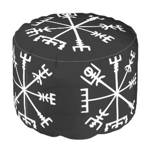 Vegvísir (Viking Compass) Pouf