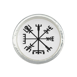 Vegvísir (Viking Compass) Ring