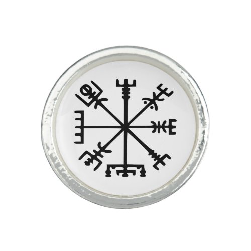 Vegvsir Viking Compass Ring
