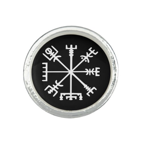 Vegvsir Viking Compass Ring