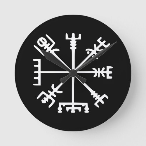 Vegvsir Viking Compass Round Clock