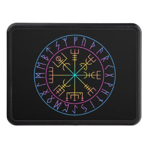 Vegvisir Viking Compass Symbol Design Hitch Cover