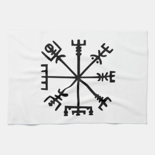 Vegvísir (Viking Compass) Towel
