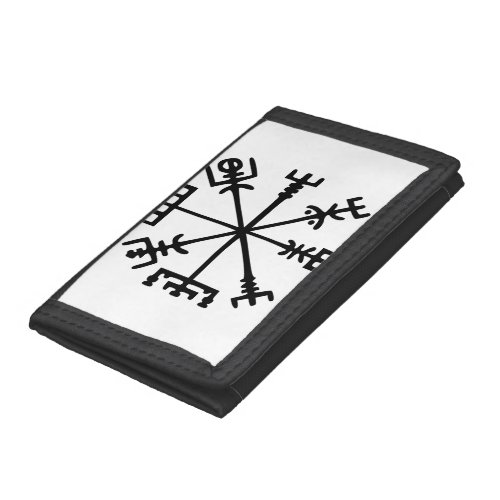 Vegvsir Viking Compass Tri_fold Wallet