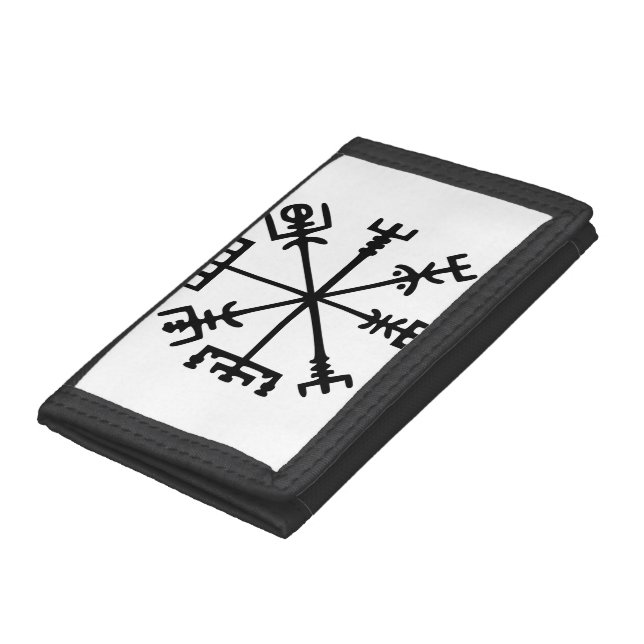 Vegvísir (Viking Compass) Tri-fold Wallet (Bottom)