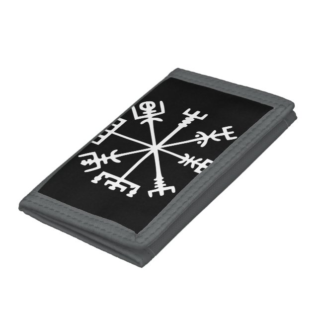 Vegvísir (Viking Compass) Tri-fold Wallet (Bottom)