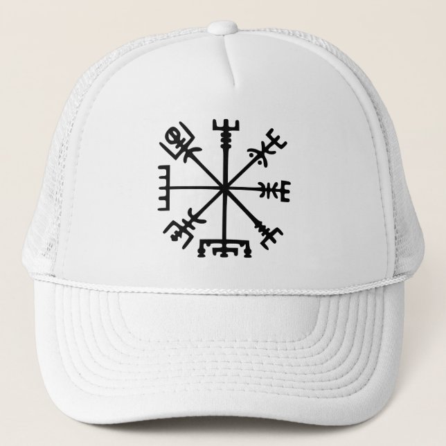 Vegvísir (Viking Compass) Trucker Hat (Front)