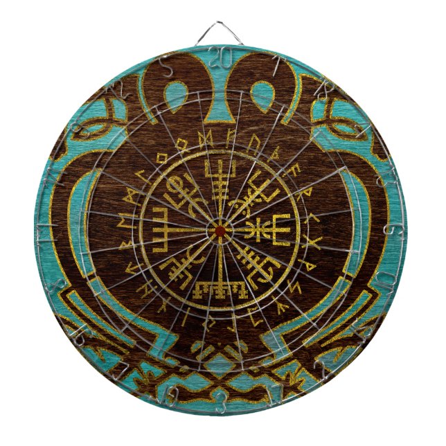 Vegvisir - Viking  Navigation Compass Dart Board (Front)