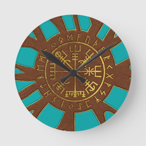 Vegvisir _ Viking  Navigation Compass Round Clock