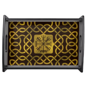 Vegvisir - Viking Navigation Compass Serving Tray