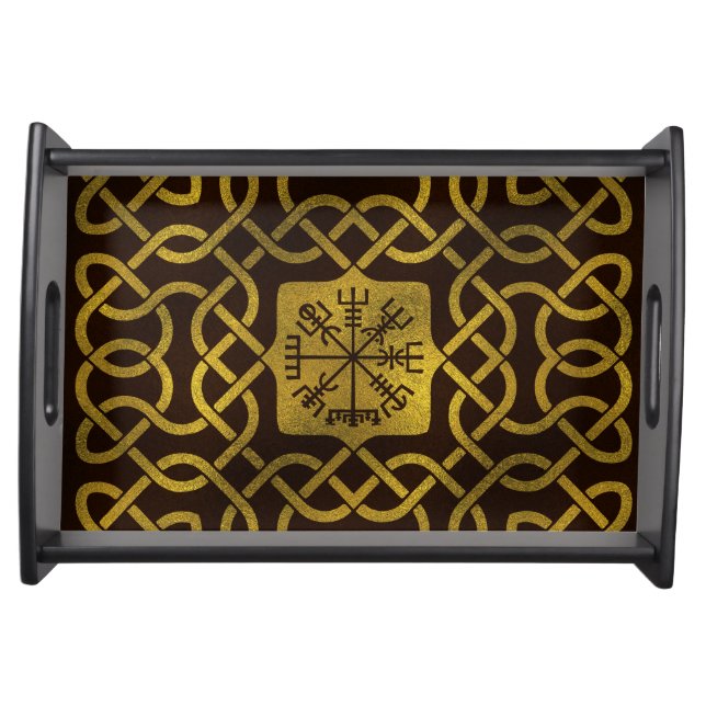 Vegvisir - Viking  Navigation Compass Serving Tray (Front)
