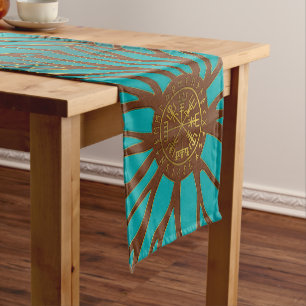 Vegvisir - Viking  Navigation Compass Short Table Runner