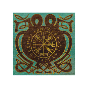 Vegvisir - Viking Navigation Compass Wood Wall Decor