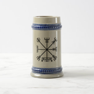 Vegvisir Viking Symbol Beer Stein